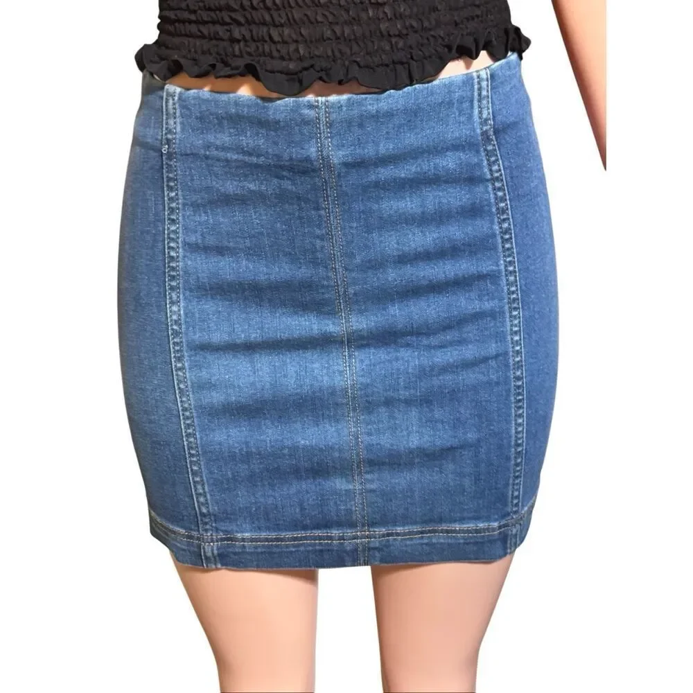 Wild fable women's mini denim skirt 2